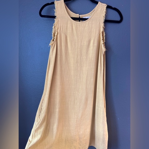 Thread & Supply Sleeveless Yellow Dress Size Small - Picture 1 of 10